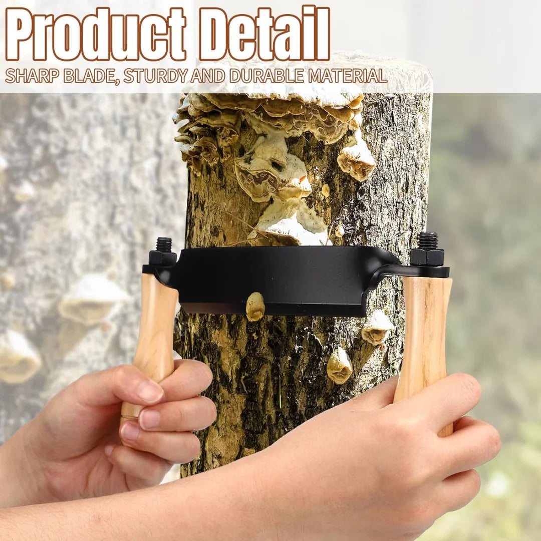 Draw Knife Felled Shave Tool Efficient Comfortable Grip Tree Bark