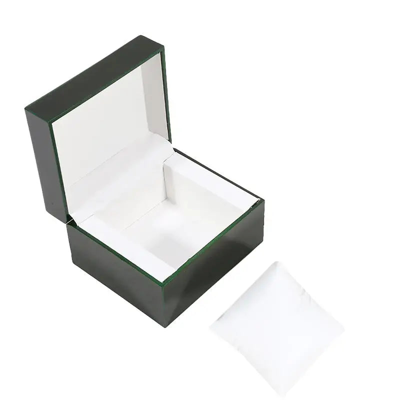 Single Watch Box High End Wooden with Pillow Luxury Travel Case for Men Wristwatch Bracelet Storage Gift Box Peaceful Pleasures Health and Wellness green