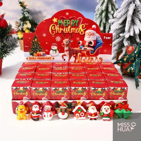24-Piece Christmas Keychain Gift Box Set | Party Favors Christmas Party Favors Peaceful Pleasures Health and Wellness