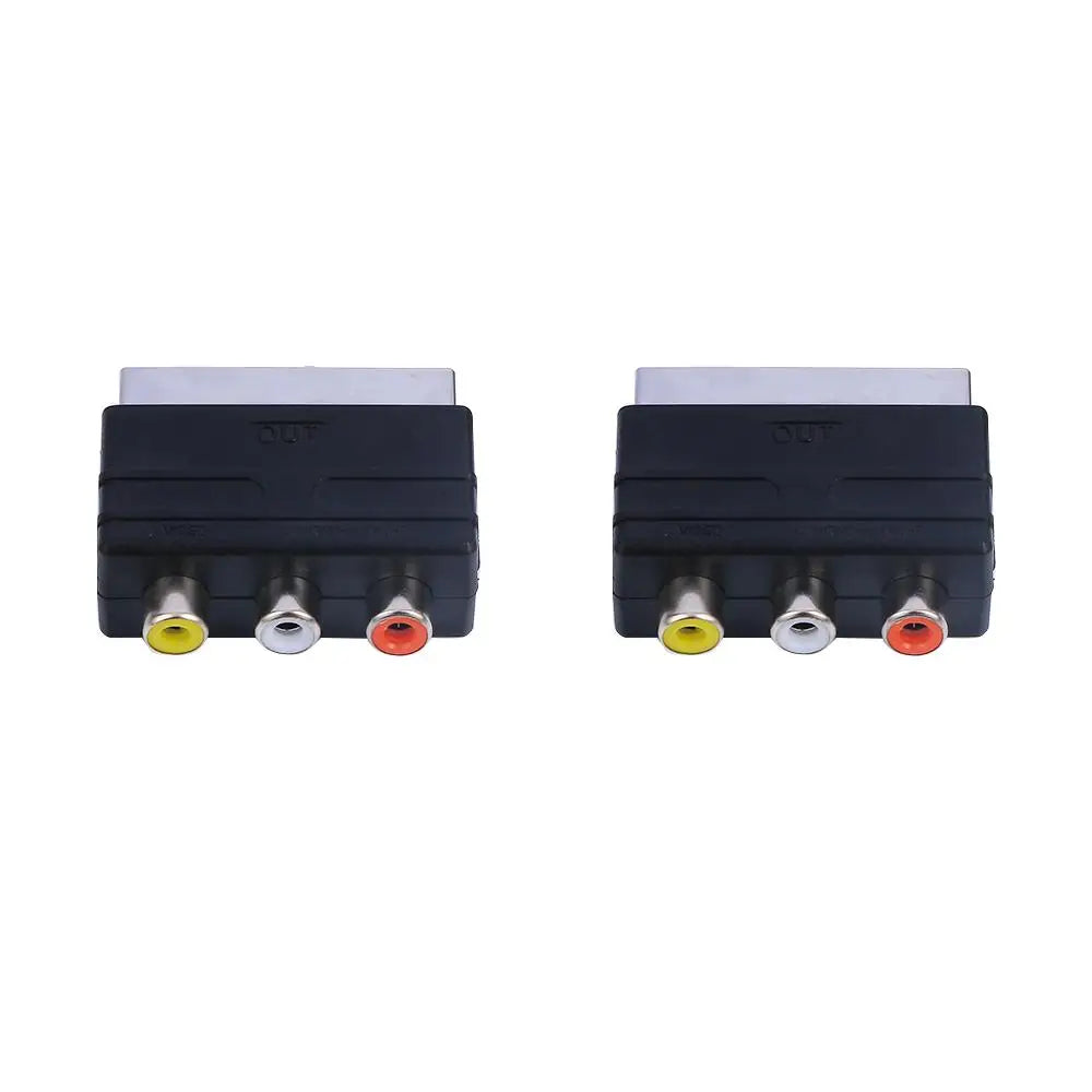 High Quality Hot Male Plug To 3 RCA Female Adapter for TV DVD Adapter Cable Audio Video Accessories SCART Converter Peaceful Pleasures Health and Wellness