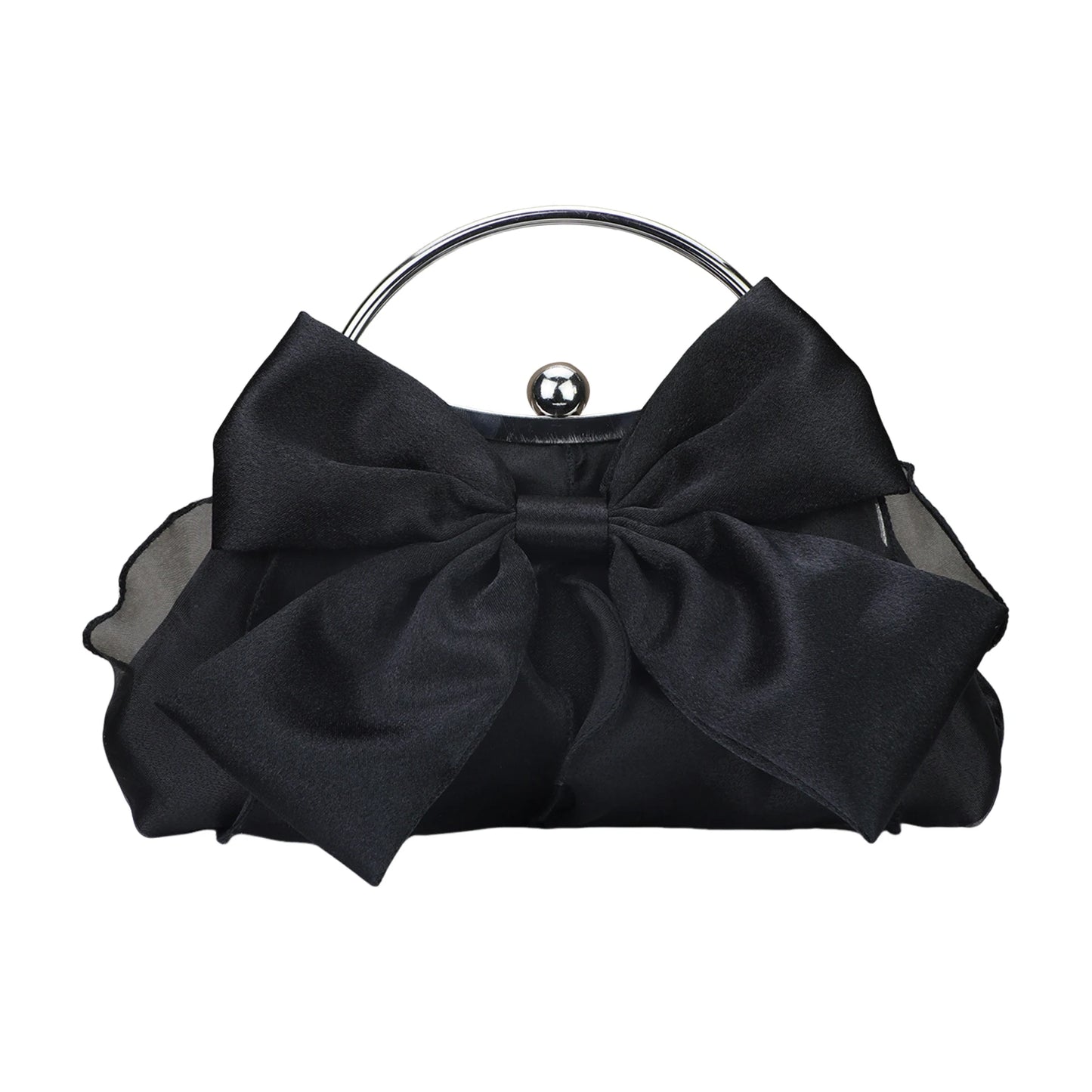 Evening Clutch Bag For Wedding Party Prom-PU Leather Chain Strap Handbag Peaceful Pleasures Health and Wellness Black floral
