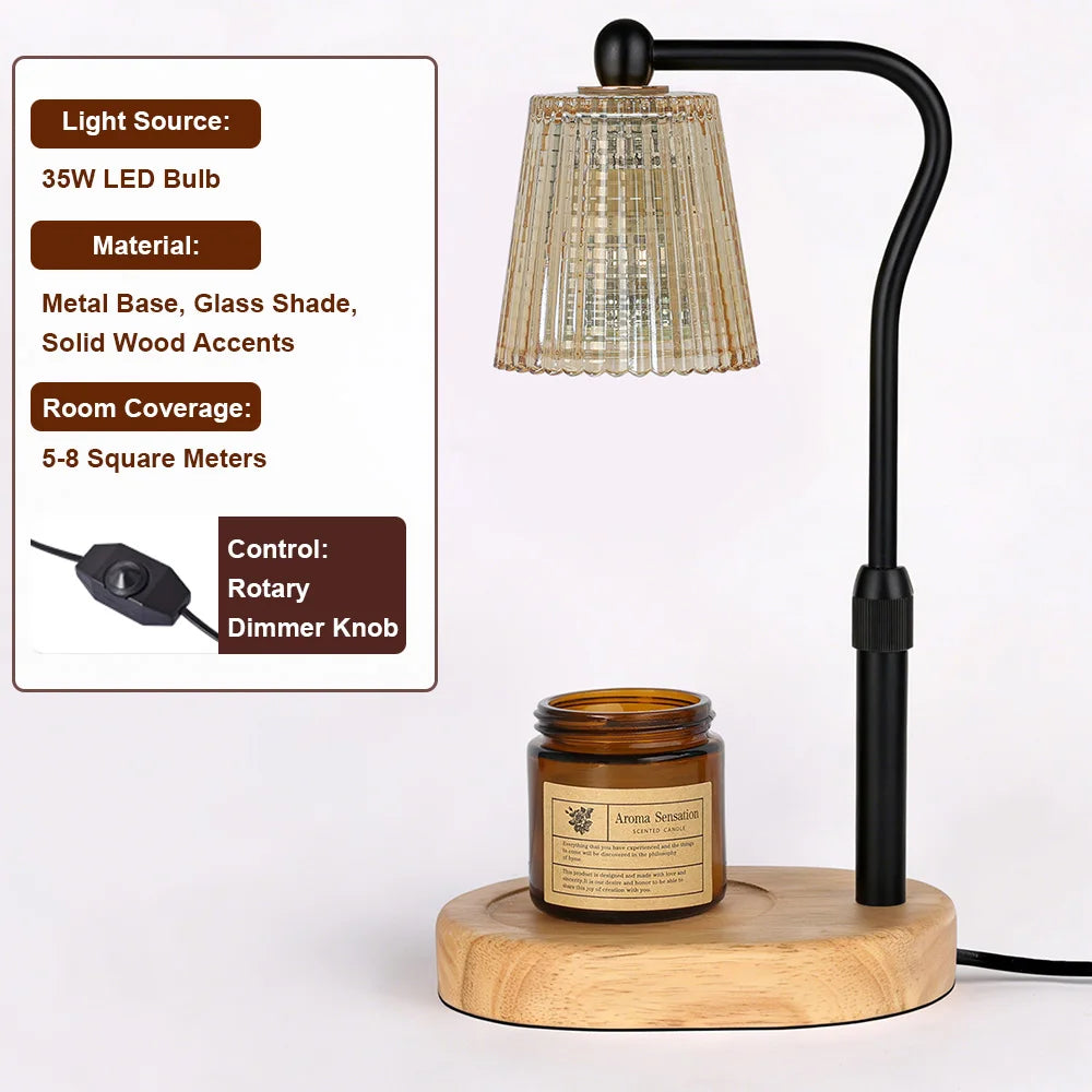 35W Dimmable Candle Warmer Lamp | Adjustable Height & Gift
