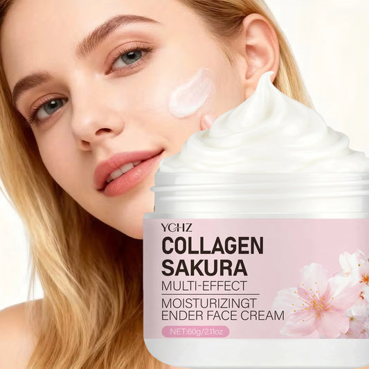 Sakura Collagen & Niacinamide Face Cream | Hydrating & Lifting Facial Moisturizer Cream Oasis Select