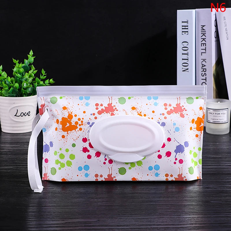 Portable Baby Wet Wipe Pouch | Reusable Refillable Holder