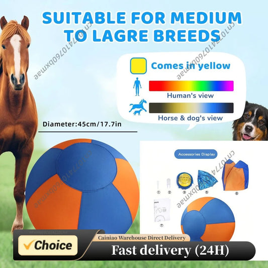 Interactive Inflatable Pet Herding Ball Toy For Large Dogs Outdoor Training And Play Durable Oxford Cloth And PVC Material Desig Peaceful Pleasures Health and Wellness
