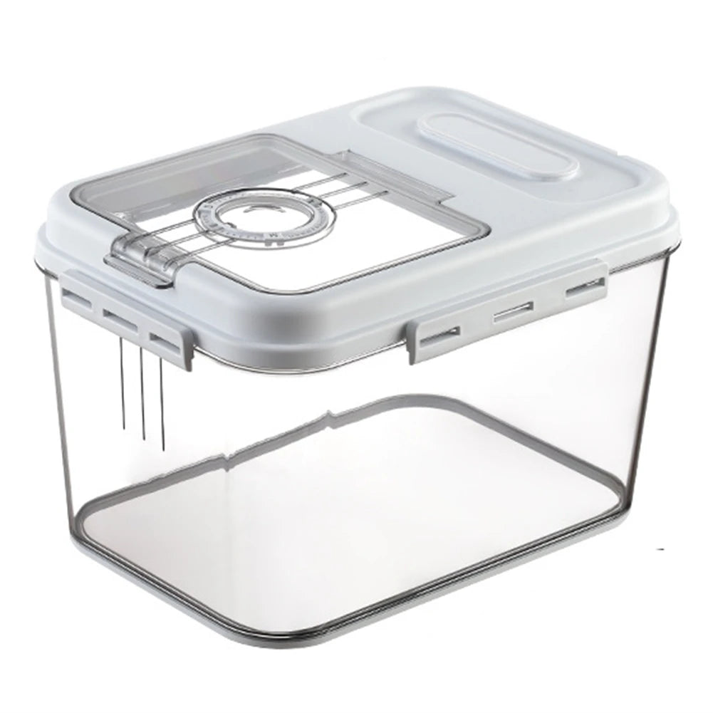 A36T-Rice Storage Box Grain Rice Dispenser Cereals Bucket Coffee Bean Pet Food Storage Peaceful Pleasures Health and Wellness