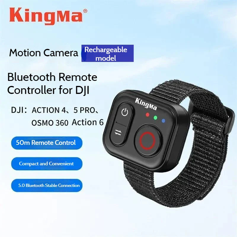 Bluetooth Remote for DJI Osmo Action 4/5 Pro/6 | 10m Range