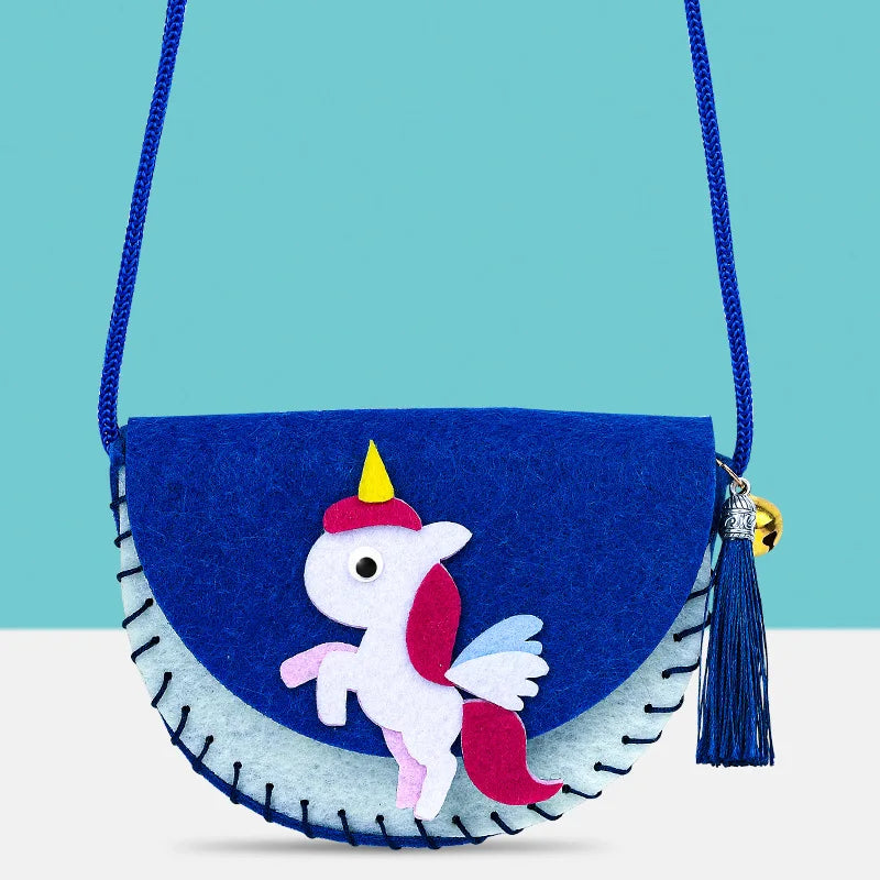 DIY Shoulder Bag Non-woven Fabric Sewing Kits Kids Handmade Needle