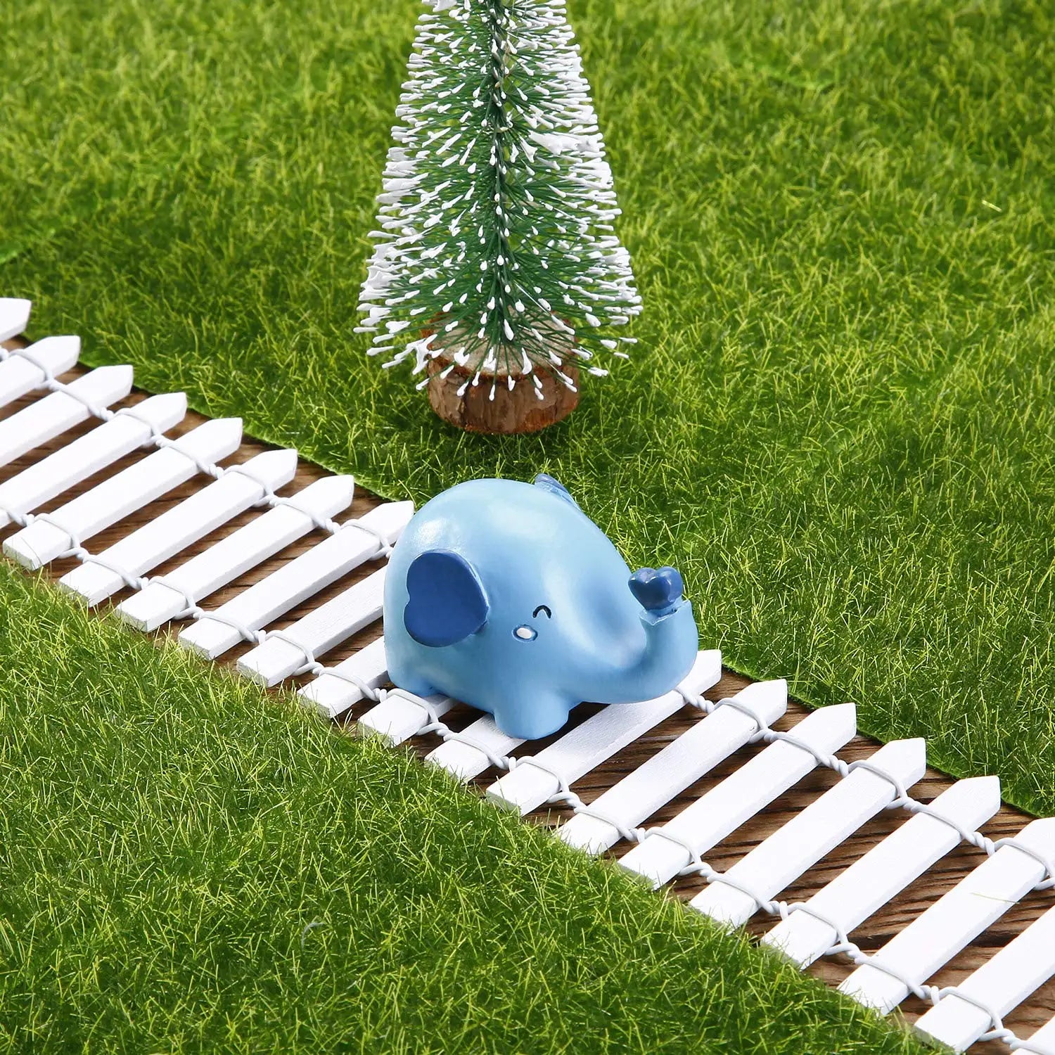 1pcs Mini Wooden Fence for Fairy Gardens and Flower Pot Embellishments - Durable Home & Garden Decor, Perfect for Christmas Peaceful Pleasures Health and Wellness