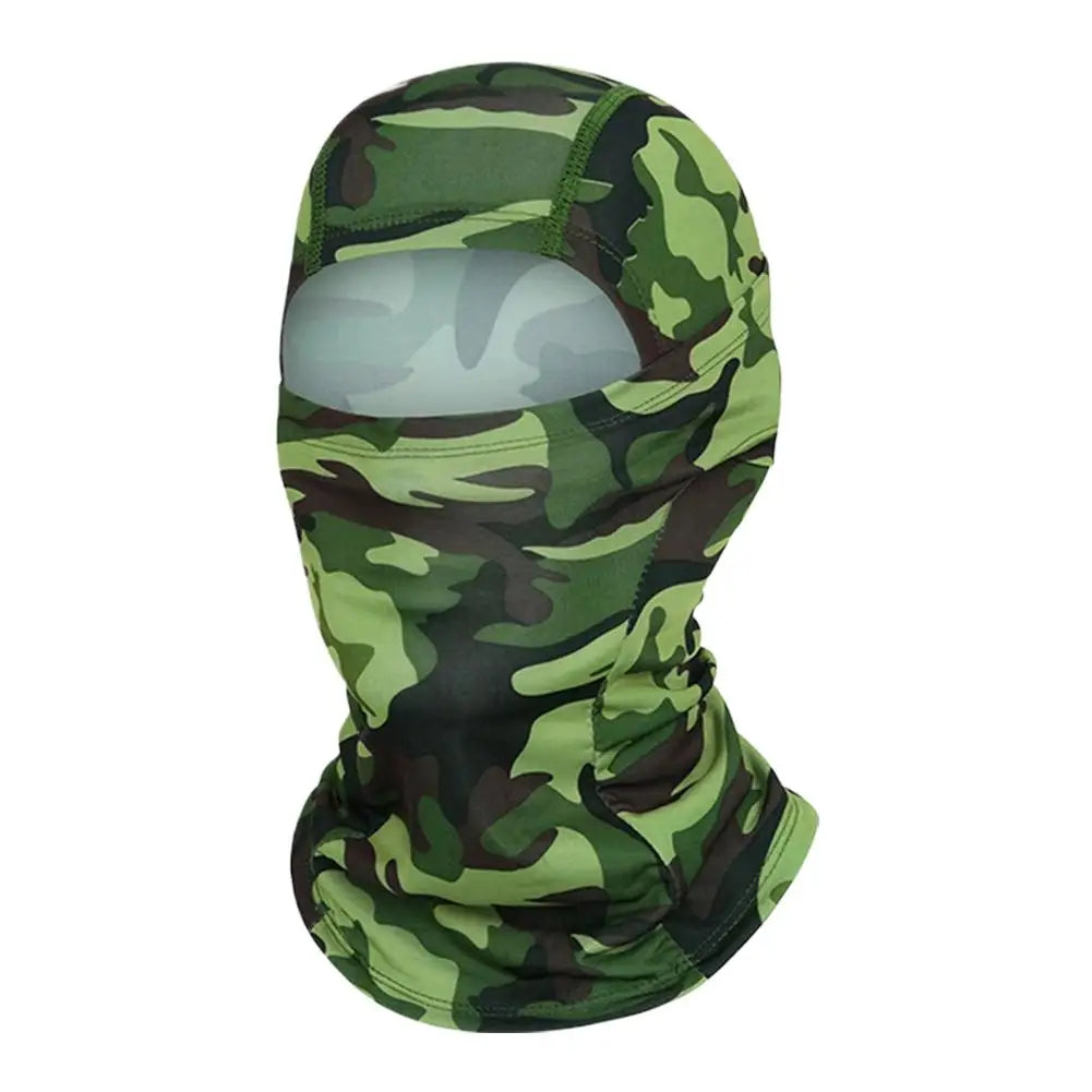 Full Face Mask for Men Women Camouflage Motorcycle Balaclava Quick Dry Cycling Headwear Fishing Skiing Sun Hood Hat 10 Colors Peaceful Pleasures Health and Wellness Green