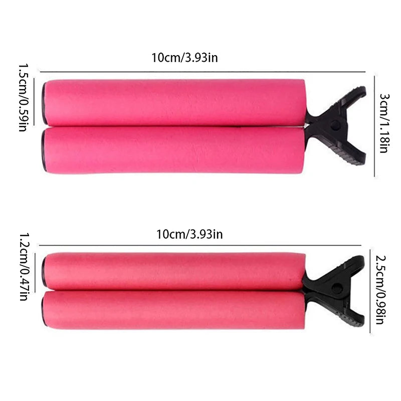 12-Piece Heatless Perm Hair Rollers & Insulation Clips Set