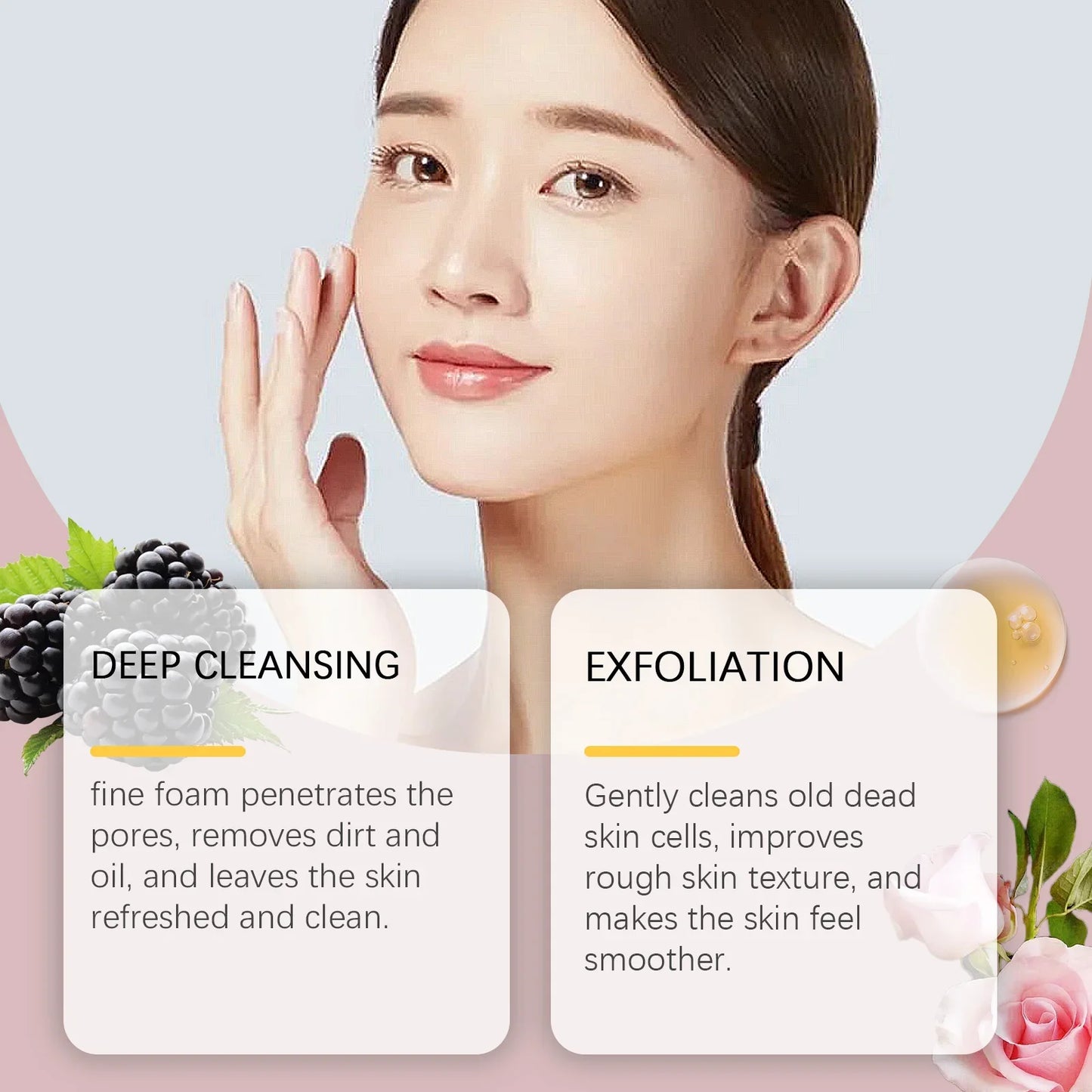 EELHOE Rice Water Facial Cleanser – Deep Pore Cleansing Mousse