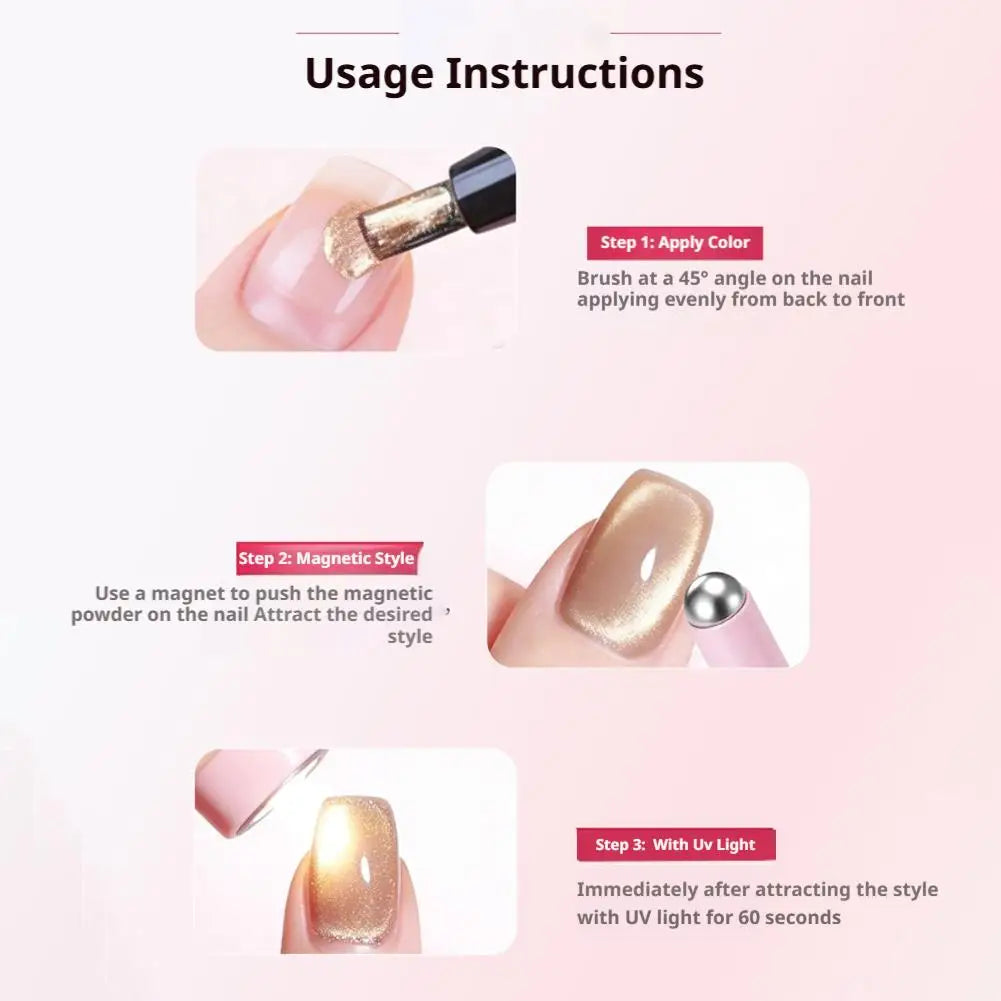 7-in-1 Cat Eye Gel Polish Pen | DIY Nail Art Kit
