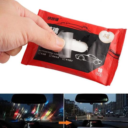 Car Glass Oil Film Removal Wipes – Anti-Fog Windshield Cleaner Windshield Cleaning Wipes Oasis Select
