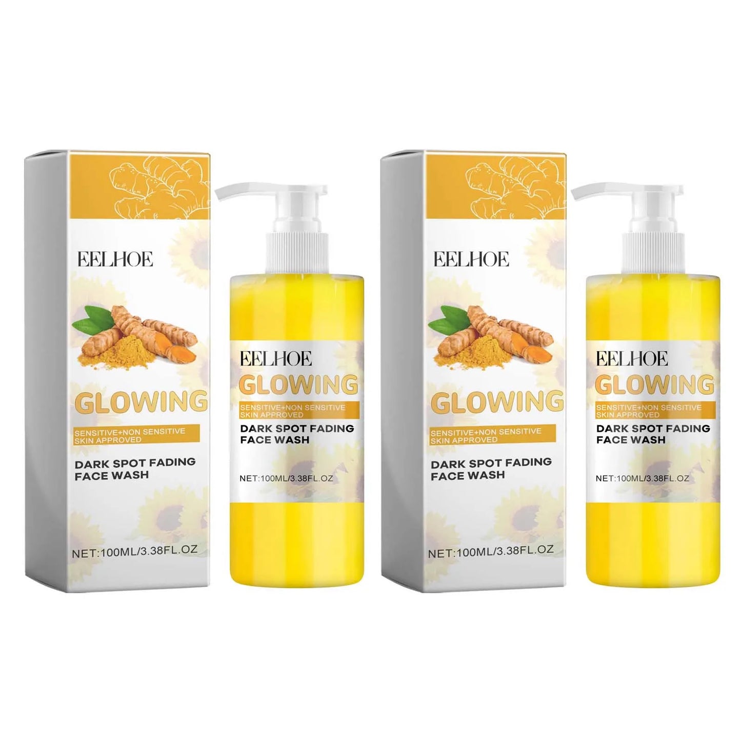 Turmeric Brightening Facial Cleanser – Deep Cleanse & Glow