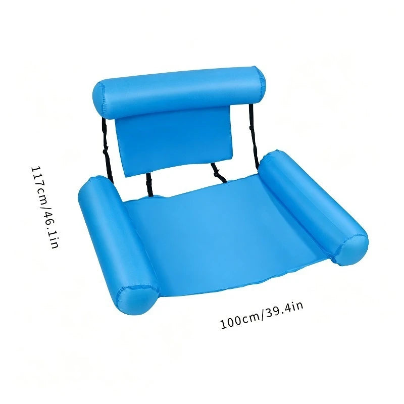 Inflatable Pool Float Lounger – Thickened PVC Floating Bed
