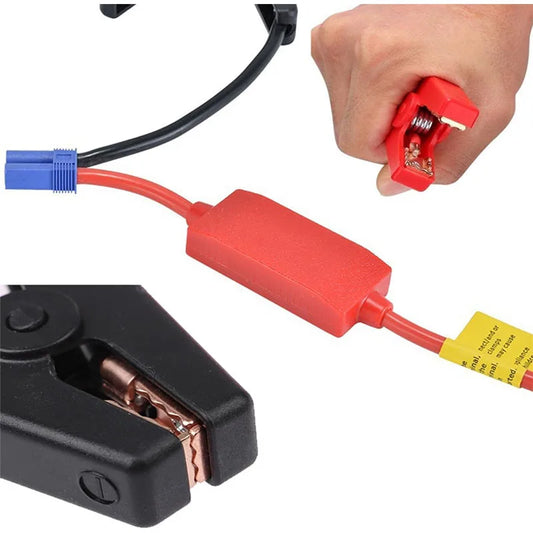 Car Jump Starter Cable EC5 Connector | Reverse Charge Protection Jump Starter Cable Peaceful Pleasures Health and Wellness