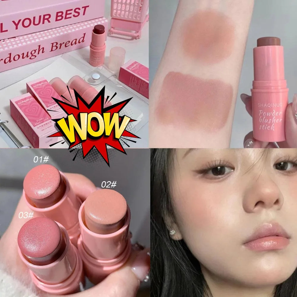 Eelhoe Rose Blush Stick – Cream Cheek Tint & Natural Matte Glow
