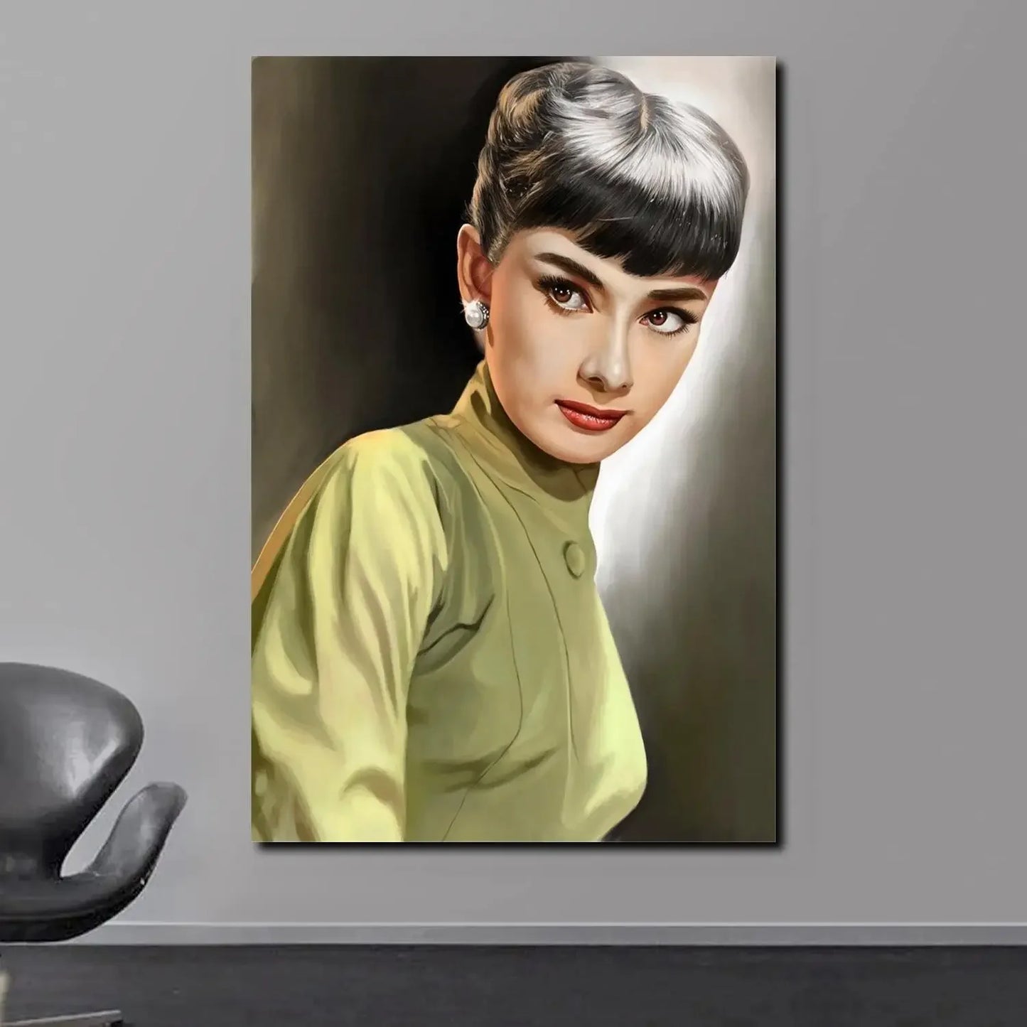 Scandinavian Classic Vintage Wall Art Audrey Hepburn Breakfast at Tiffanys HD Canvas Poster Print Home Bedroom Living Room Decor Peaceful Pleasures Health and Wellness