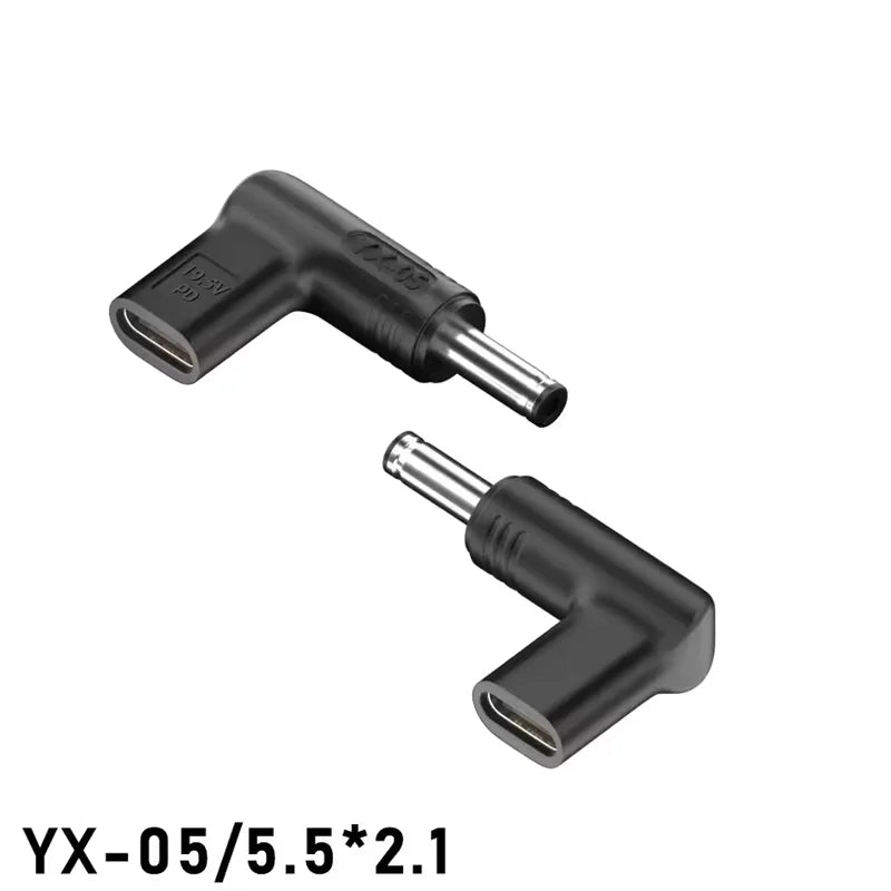 PD 20V100W Laptop Power Adapter Connector DC Plug USB Type C Female to DC Male Jack Converter for Hp Dell Asus Lenovo Notebook Peaceful Pleasures Health and Wellness 5.5-2.1mm