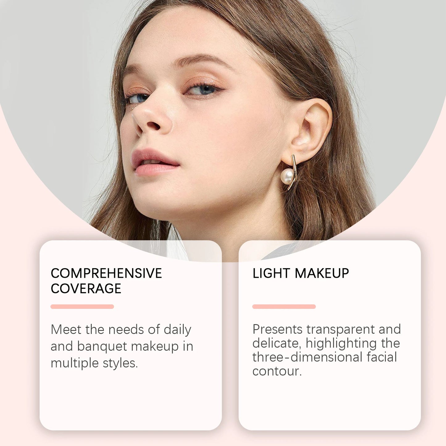 Matte & Shimmer Makeup Palette – Highlight, Blush & Contour