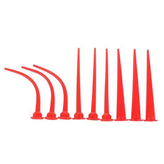 Long Caulking Nozzle Set Plastic Caulking Nozzle Applicator Sausage Caulking Extension Tool Camber Peaceful Pleasures Health and Wellness 3sets