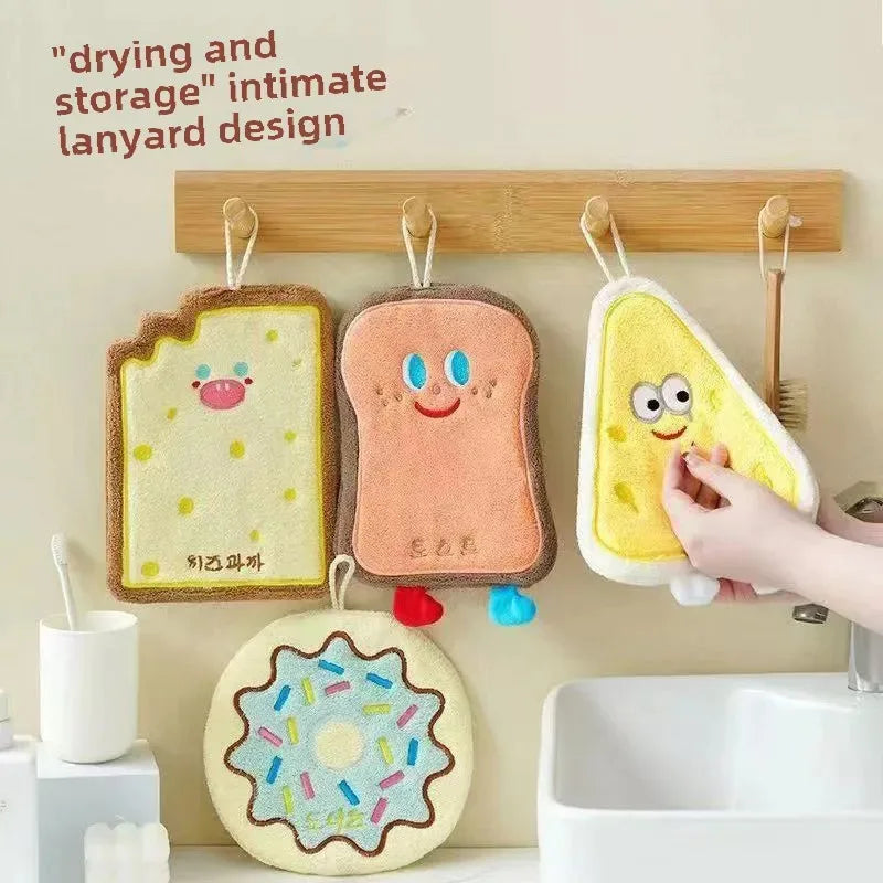 Cute Cartoon Hanging Hand Towels – Kitchen & Bathroom