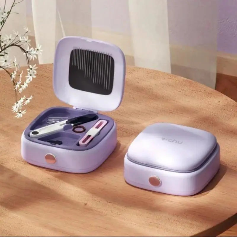 Mini Magnetic Sewing Kit – 40-Piece Needle & Thread Set Magnetic Sewing Kit Peaceful Pleasures Health and Wellness Purple