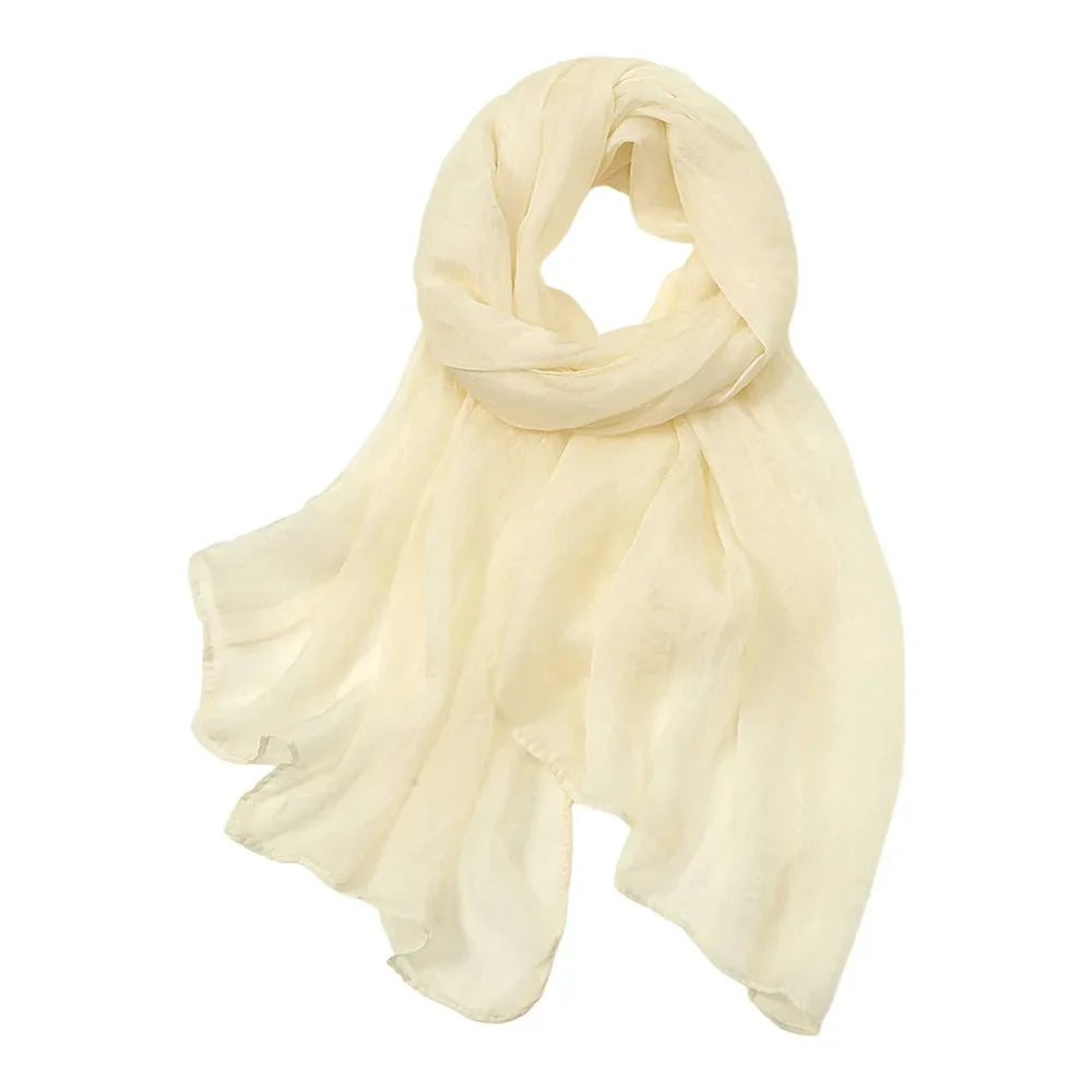 Women's Soft Chiffon Scarf – Lightweight Summer Shawl Wrap