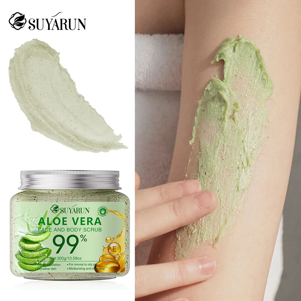 SUYARUN Aloe Vera Body Scrub – Hydrating Exfoliator for Smooth Skin