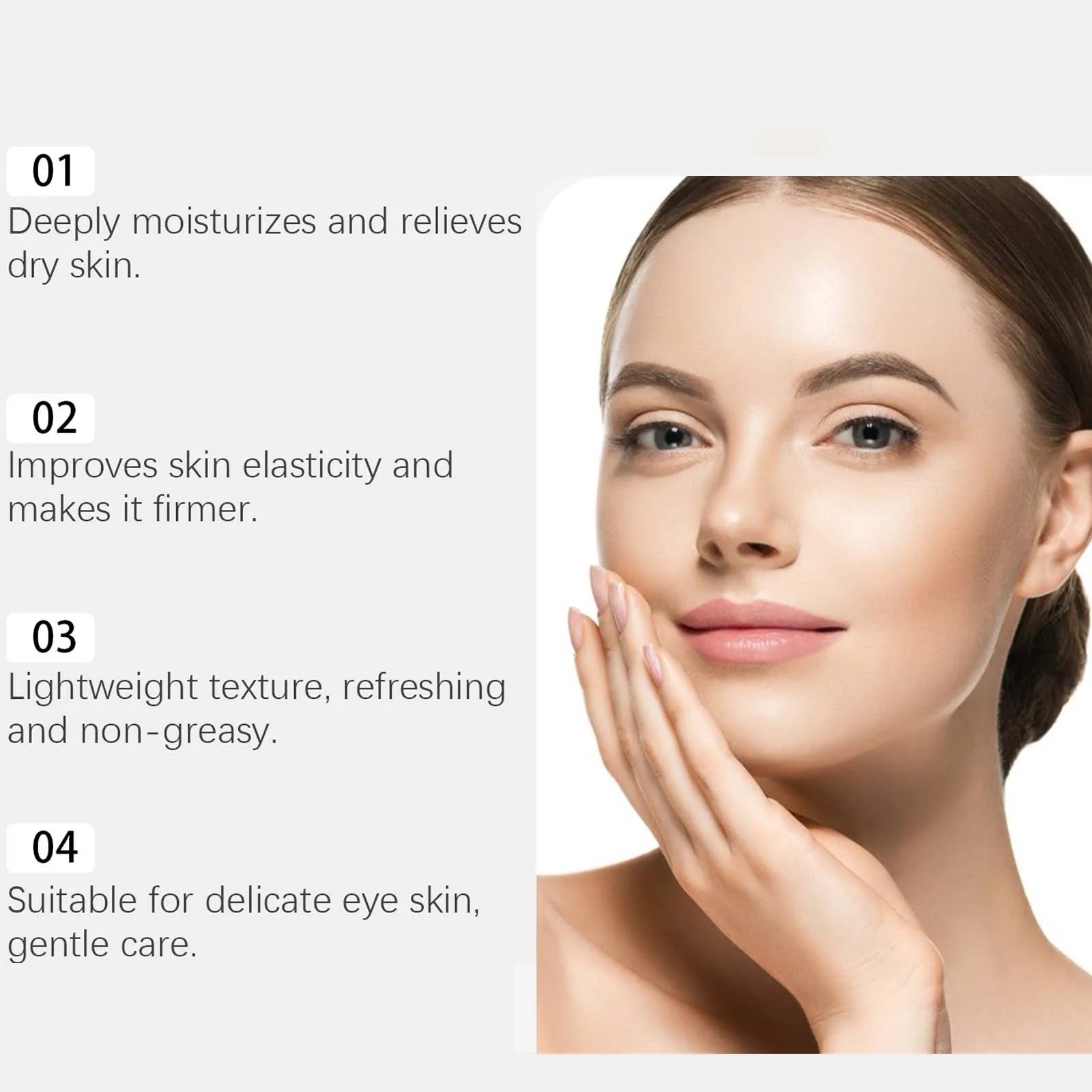 Niacinamide Firming Eye Cream Lock Moisture Reduce Dryness Relieve Fine Lines Increase Skin Elasticity Massage Eye Care Lotion Peaceful Pleasures Health and Wellness