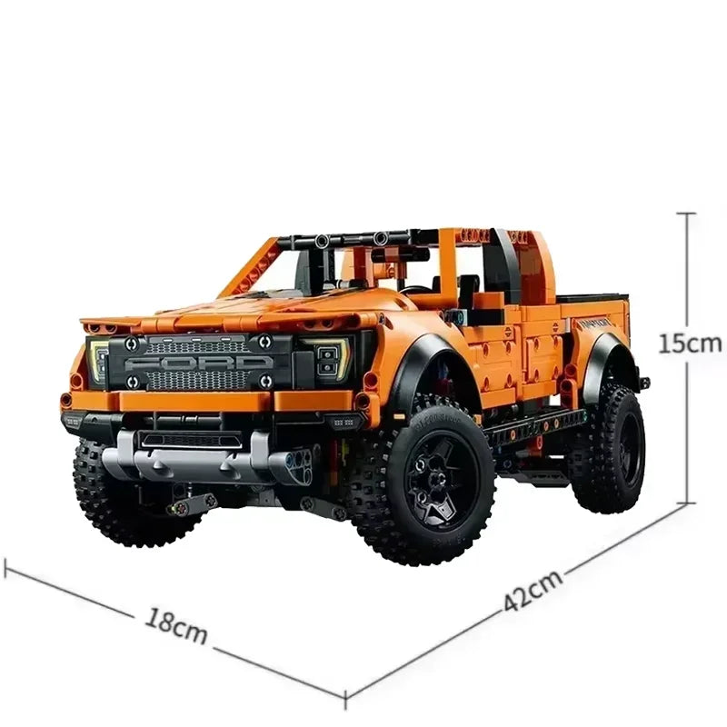MOC Creative DIY Vehicle Bricks Tech Raptors F150 Truck Race Car