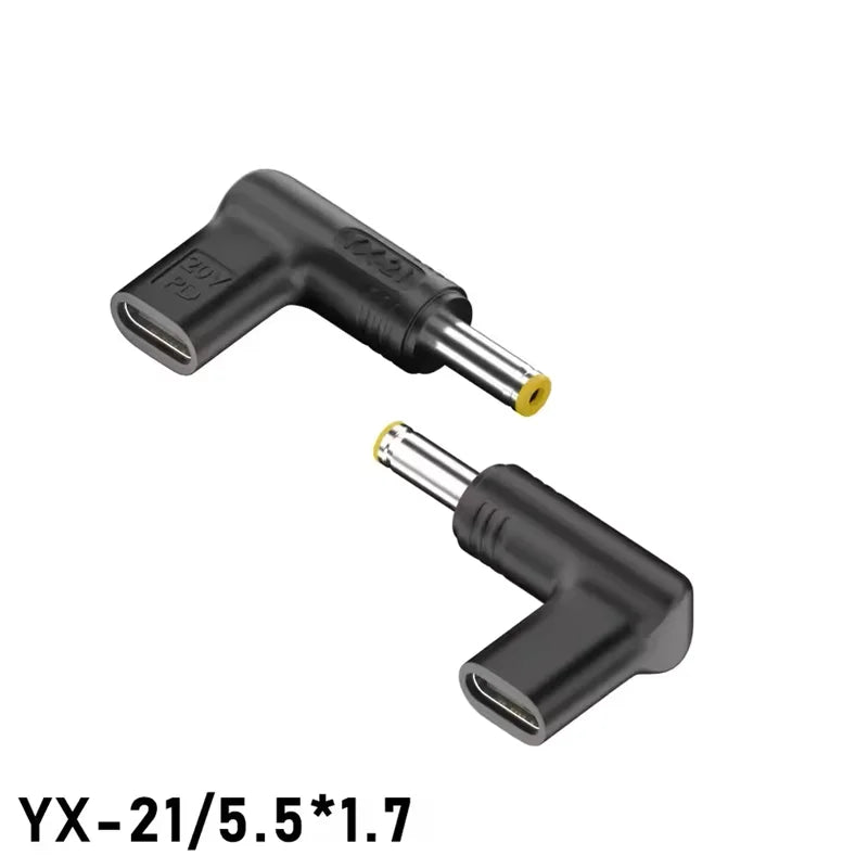 PD 20V100W Laptop Power Adapter Connector DC Plug USB Type C Female to DC Male Jack Converter for Hp Dell Asus Lenovo Notebook Peaceful Pleasures Health and Wellness 5.5-1.7mm
