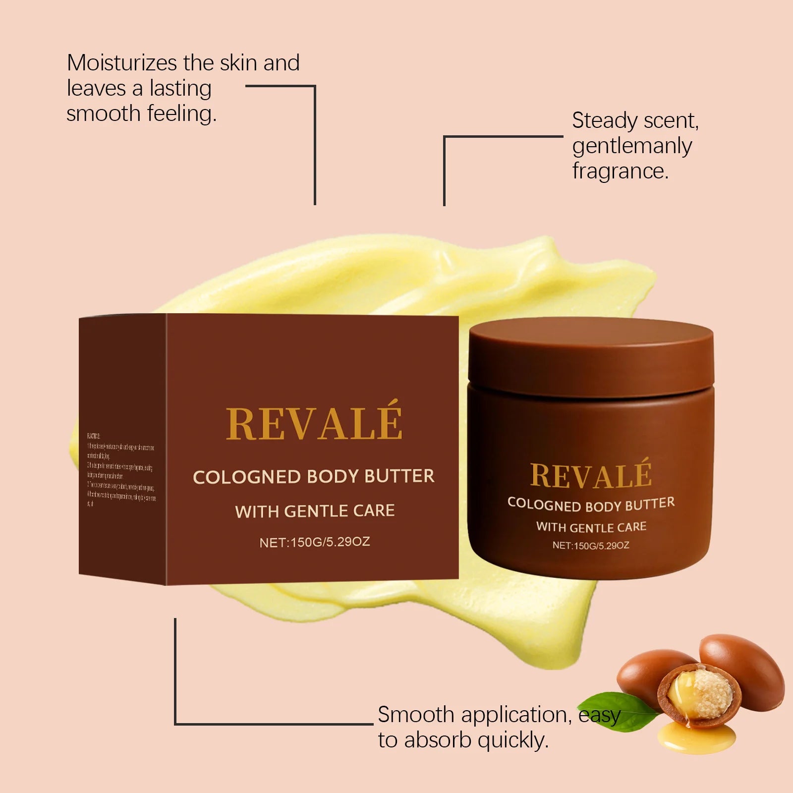 Sandalwood Men Body Cream Hydrate Rough Skin Refresh Body Repair Dryness Men First Choice Daily Use Non Greasy Body Moisturizer Peaceful Pleasures Health and Wellness