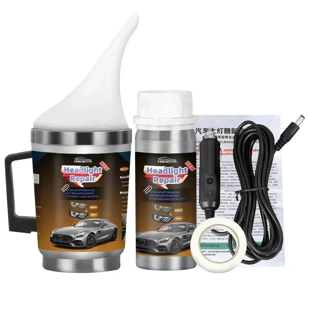 Car Headlight Renovation Kit Car Headlight Polishing Repair Headlight Restoration Kits Car Polishing Evaporator Liquid Peaceful Pleasures Health and Wellness