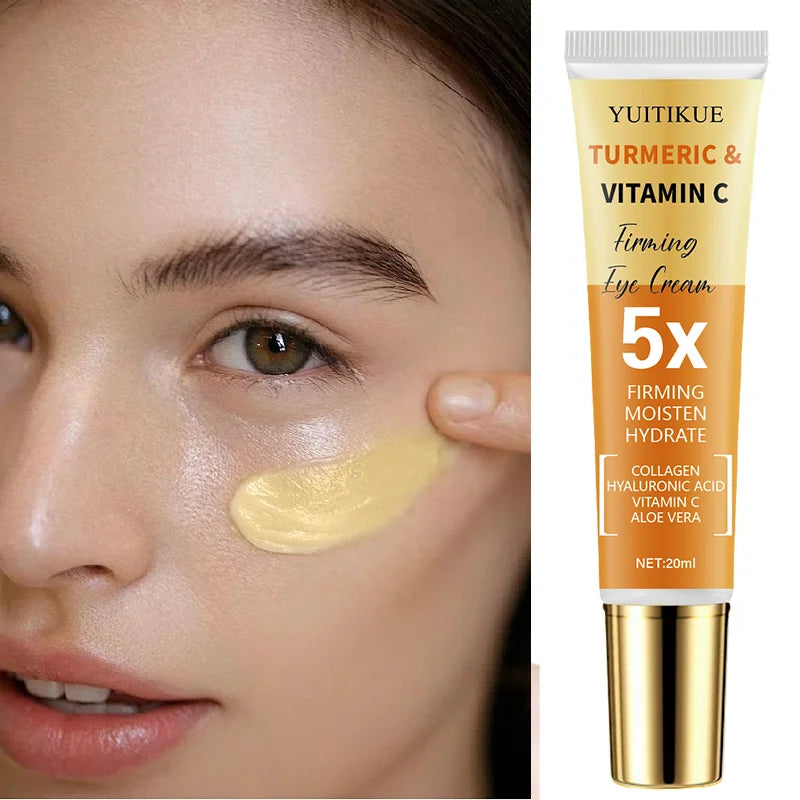 Turmeric Vitamin C Eye Cream – Dark Circles, Firming & Hydration Eye Cream Peaceful Pleasures Health and Wellness