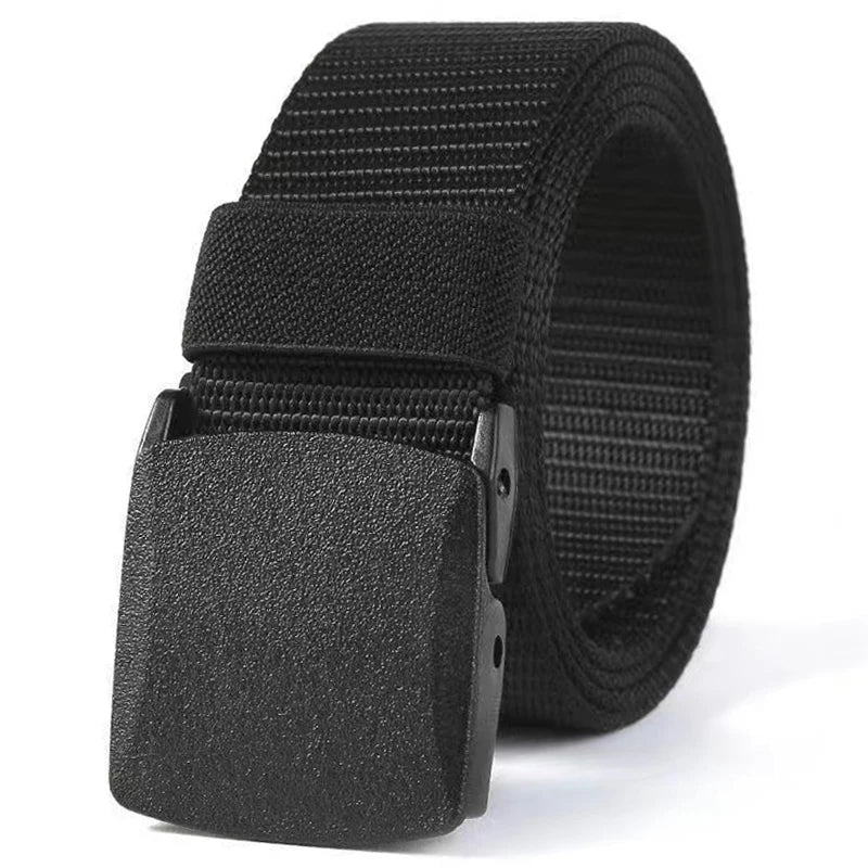 Men's Tactical Military Canvas Belt – Auto Buckle Nylon Tactical Canvas Belt Peaceful Pleasures Health and Wellness