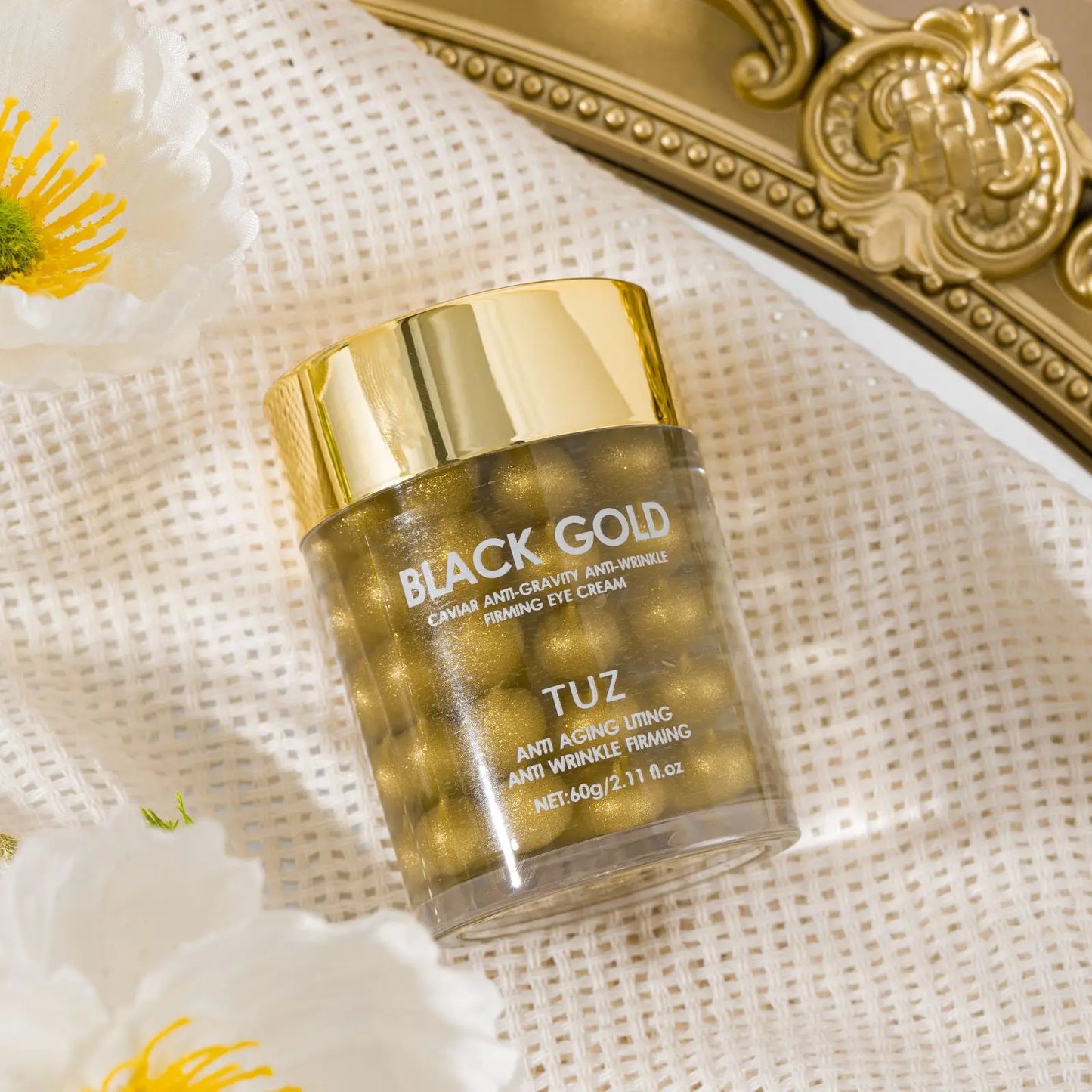 Black Gold Caviar Eye Cream for Daily Eye Moisturization Peaceful Pleasures Health and Wellness