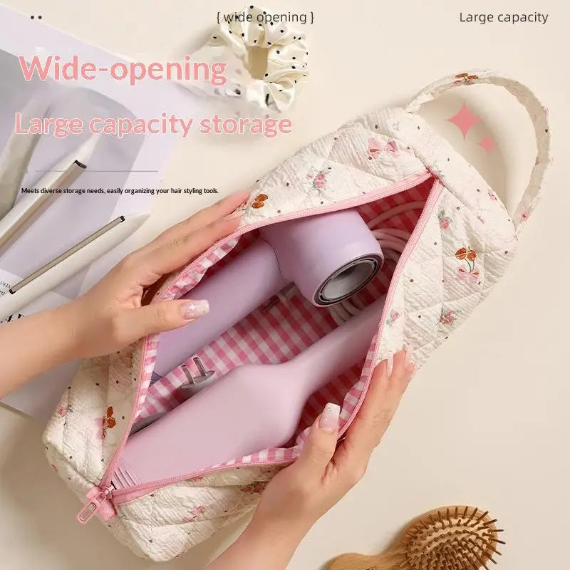 String Bag for Customizable Hair Dryer; Travel Pouch for Styling Tools Peaceful Pleasures Health and Wellness