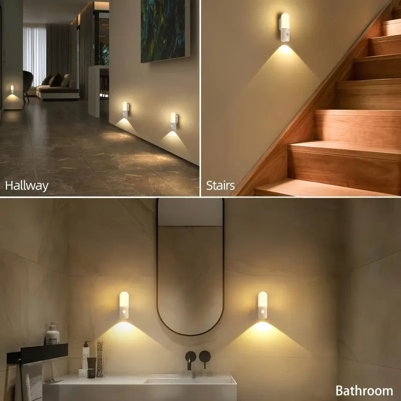Motion Sensor Night Light – Wireless Magnetic Multi-Color Wall Light
