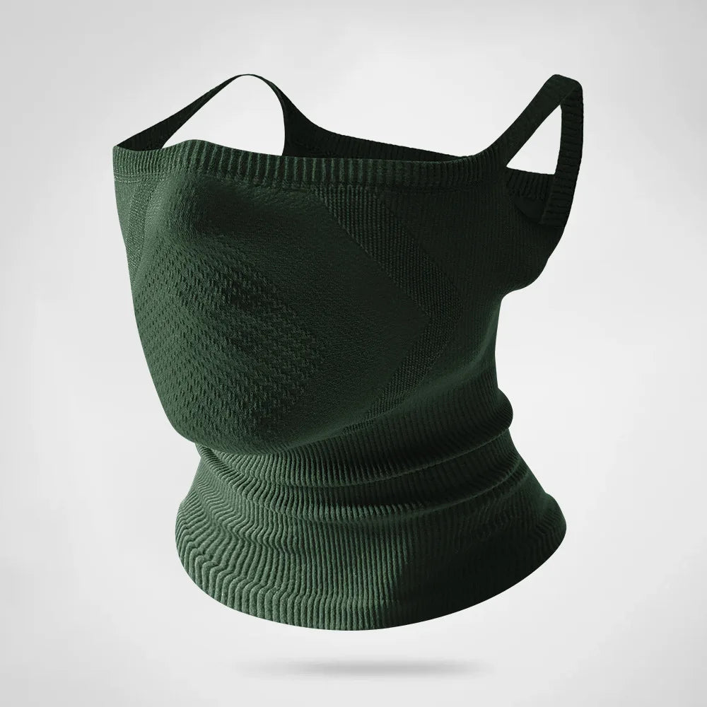 Winter and autumn ear-loop neck protection mask, suitable for outdoor activities, mountaineering, skiing, cycling, and all-seaso Peaceful Pleasures Health and Wellness army green