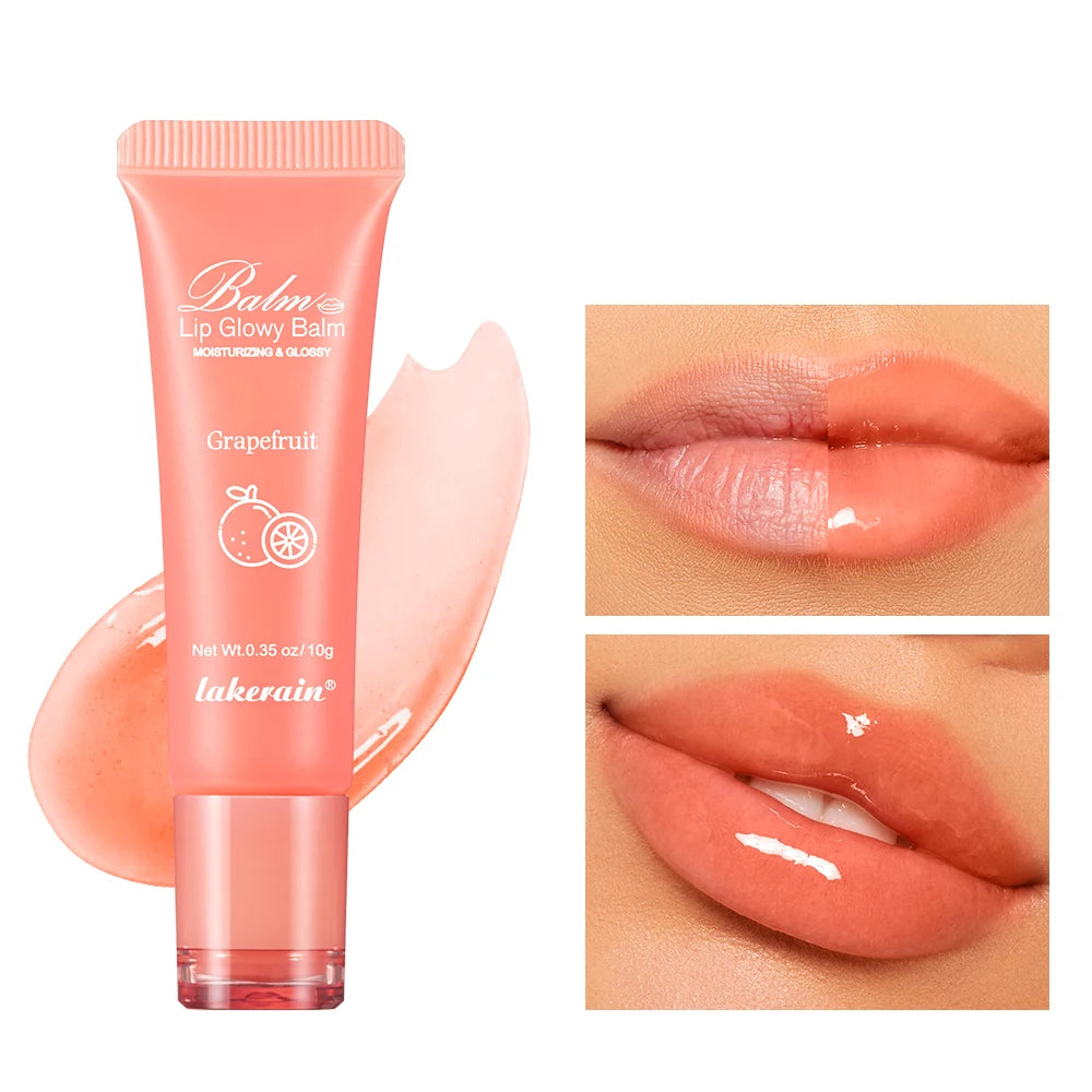 Moisturizing Lip Glow Blam Liquid Lip Gel Mask Reduce Lip Line Remove Dead Skin Peach Grape Lip Gloss Lips Care Product 10g Peaceful Pleasures Health and Wellness