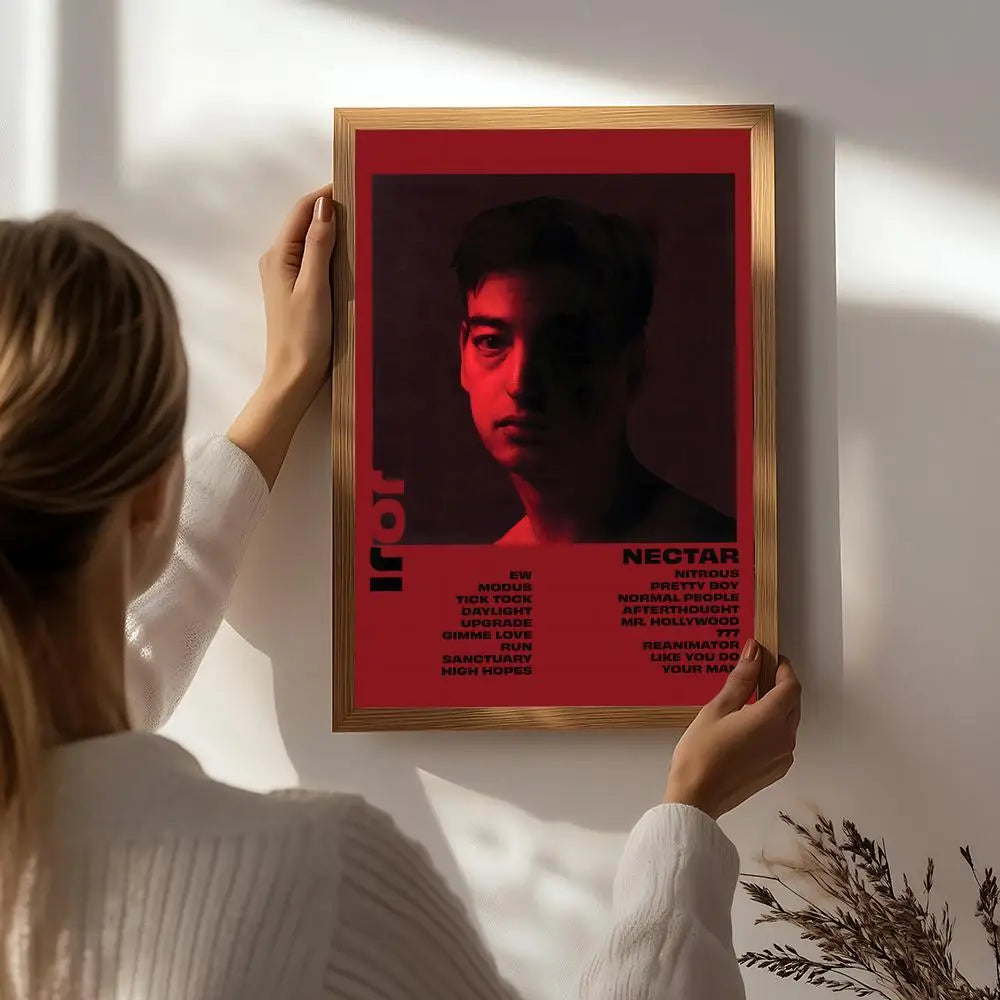 Singer J-Joji Poster HD Self Adhesive Waterproof Wall Art Ideal for Home Office Dorm Bedroom Great Gift Peaceful Pleasures Health and Wellness White4 15X20cmNoframe