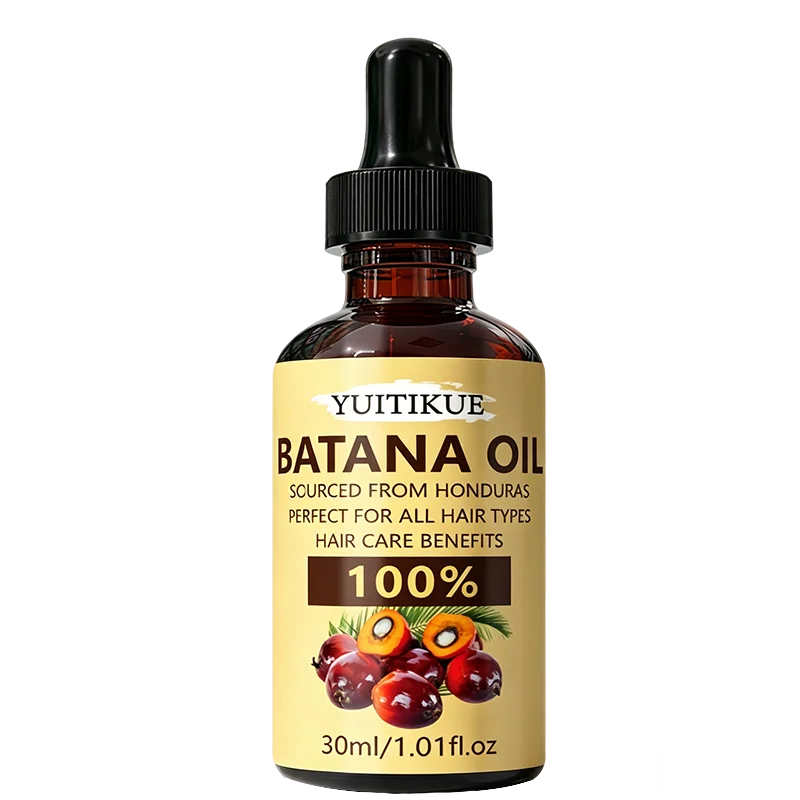 YUITIKUE 100% Pure Batana Oil 30ml Sourced From Honduras Natural Hair Care Oil for All Hair Types Peaceful Pleasures Health and Wellness 1pc