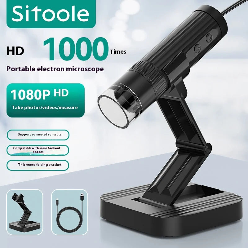 Digital Microscope Usb Connection Hair Beauty Industry Electronic Magnifying Glass 1000X Magnifying Glass Peaceful Pleasures Health and Wellness