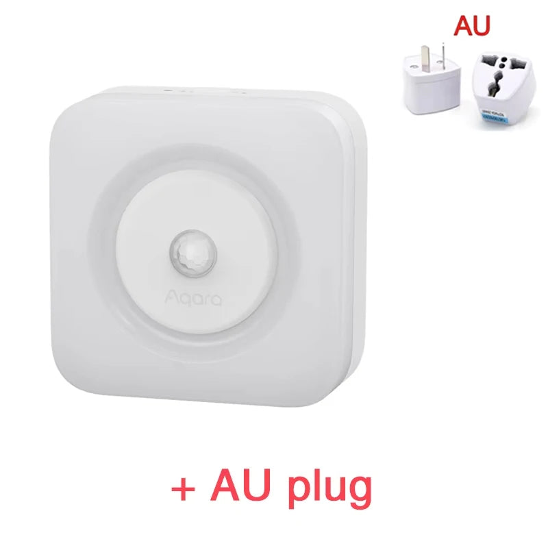 Aqara Human Body Sensor Lamp Plug-in Version LED Eye-Caring Light Dual Bedside lamp 3000K Soft Smart Sensor Night Light Peaceful Pleasures Health and Wellness Add AU Plug