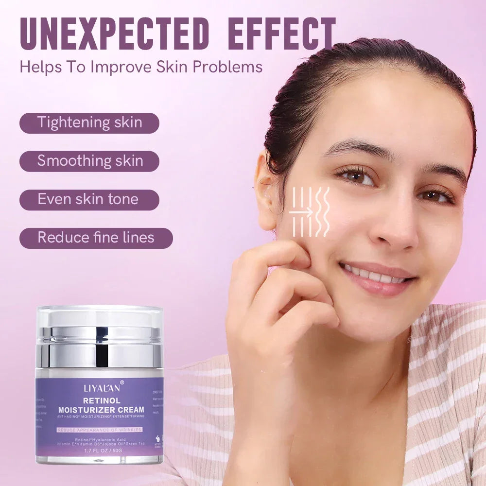 LIYALAN Retinol Face Cream – Anti-Aging & Firming 50ml Peaceful Pleasures Health and Wellness