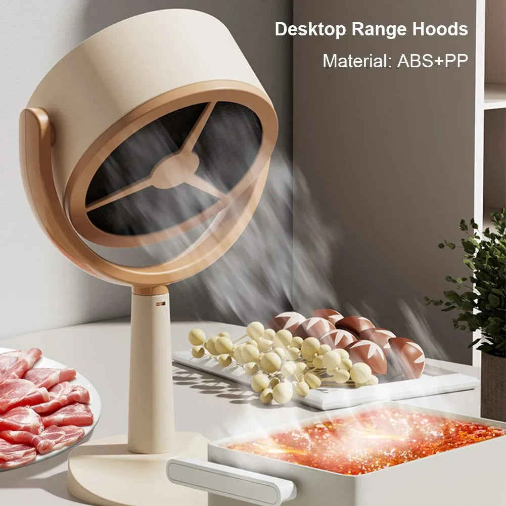 Portable Desktop BBQ Extractor 3000mAh 5V Adjustable Angle Range Hood For Indoor Hot Pot With 10 Filter Sponges Peaceful Pleasures Health and Wellness