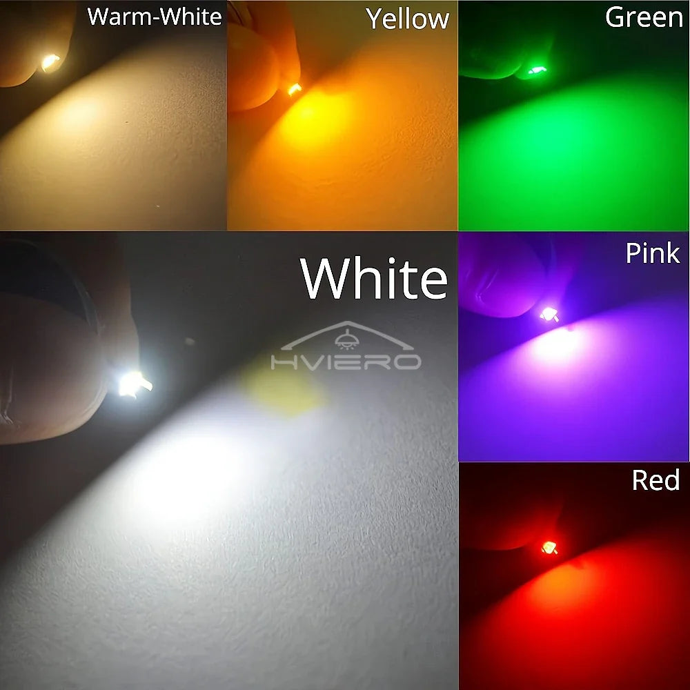 100Pcs 2835 SMD LED Chips 0.2W Ultra Bright White DIY LEDs