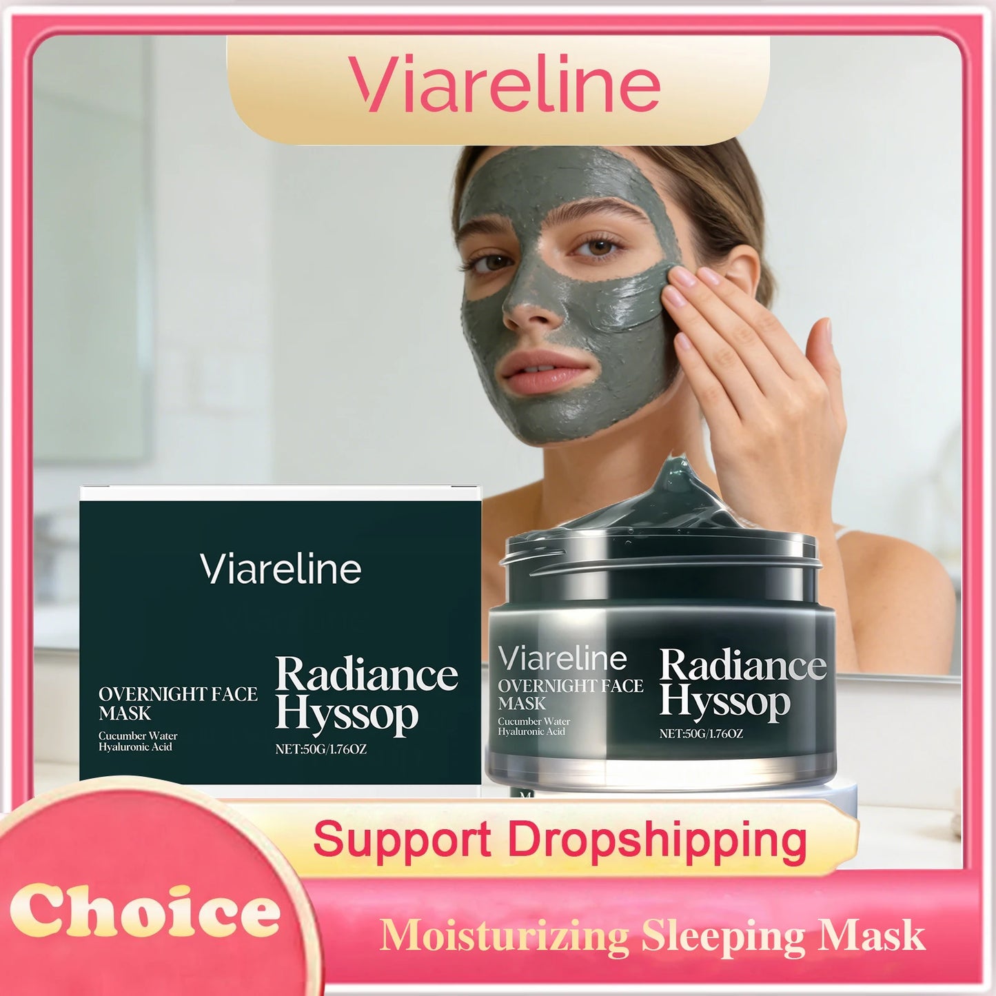Moisturizing Sleeping Mask Nourishing Firming Stabilizing Brightening Softening Glowing Shrink Pores Night Repairing Facial Mask Peaceful Pleasures Health and Wellness